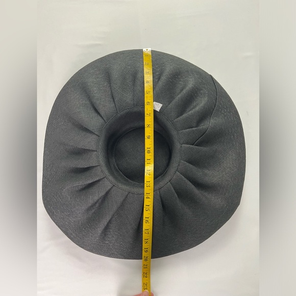 Wide Brim Black Sun Hat with Bow main image 3